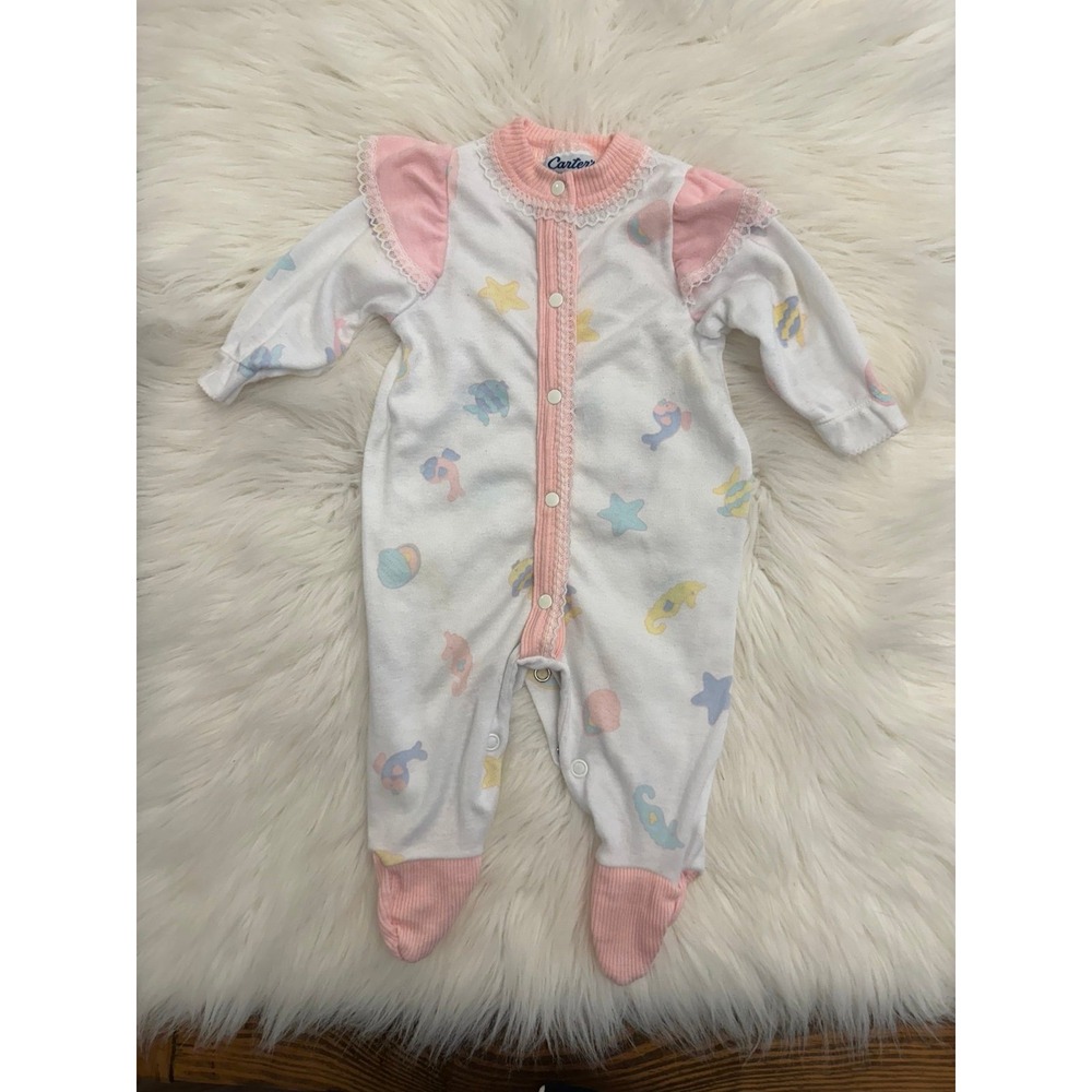 Vintage Carters sleeper ocean‎ design 0/3m